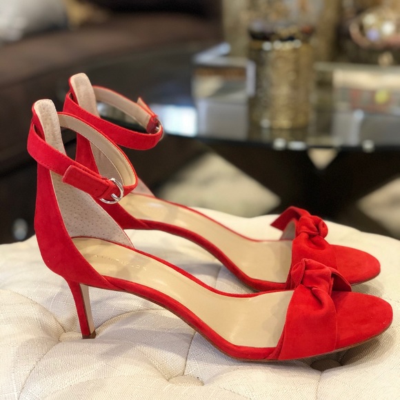 Ann Taylor Shoes - Ann Taylor - Bow Suede Heel Sandal
